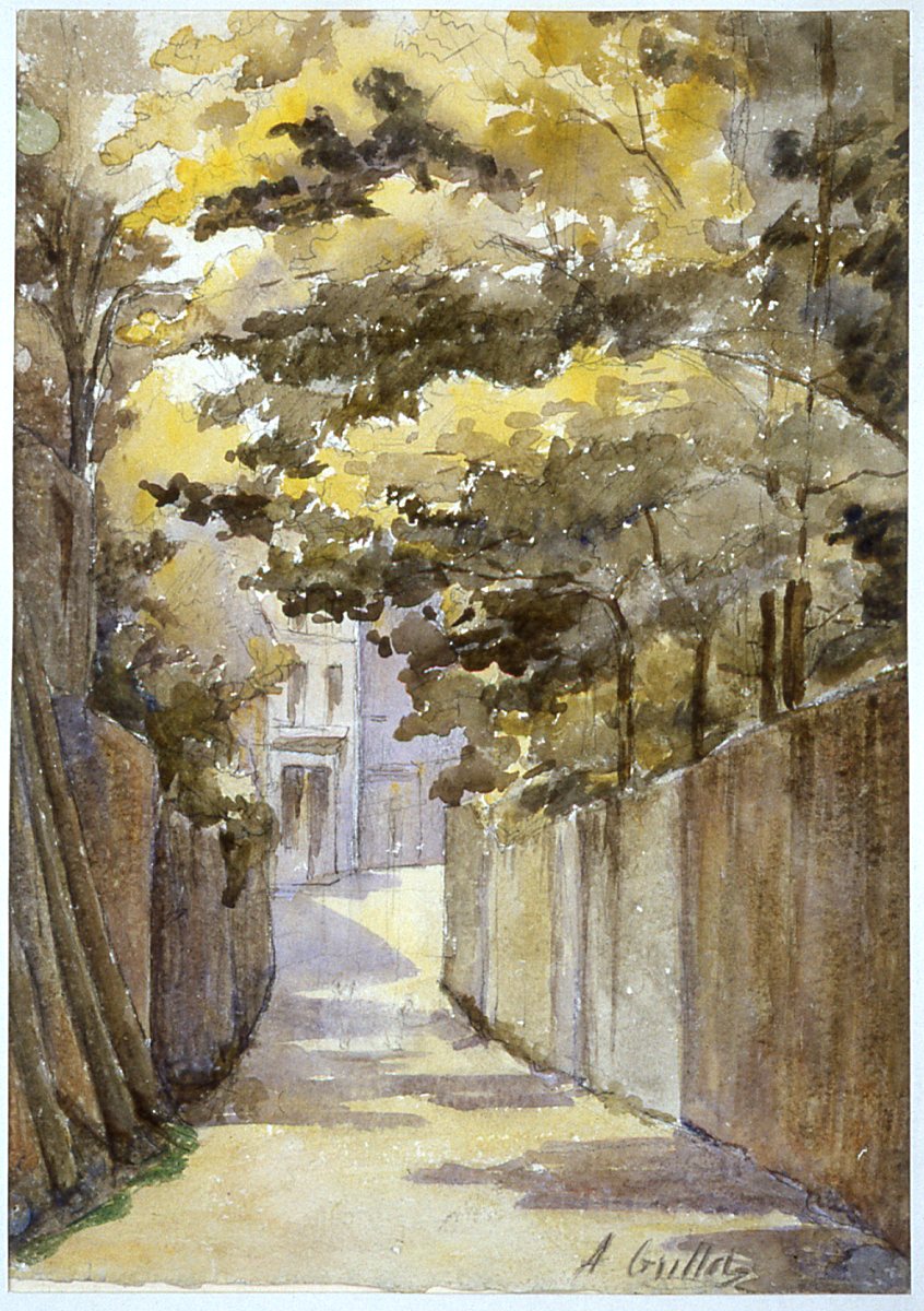 Rue ombragée, Alice Grillot, 20e siècle