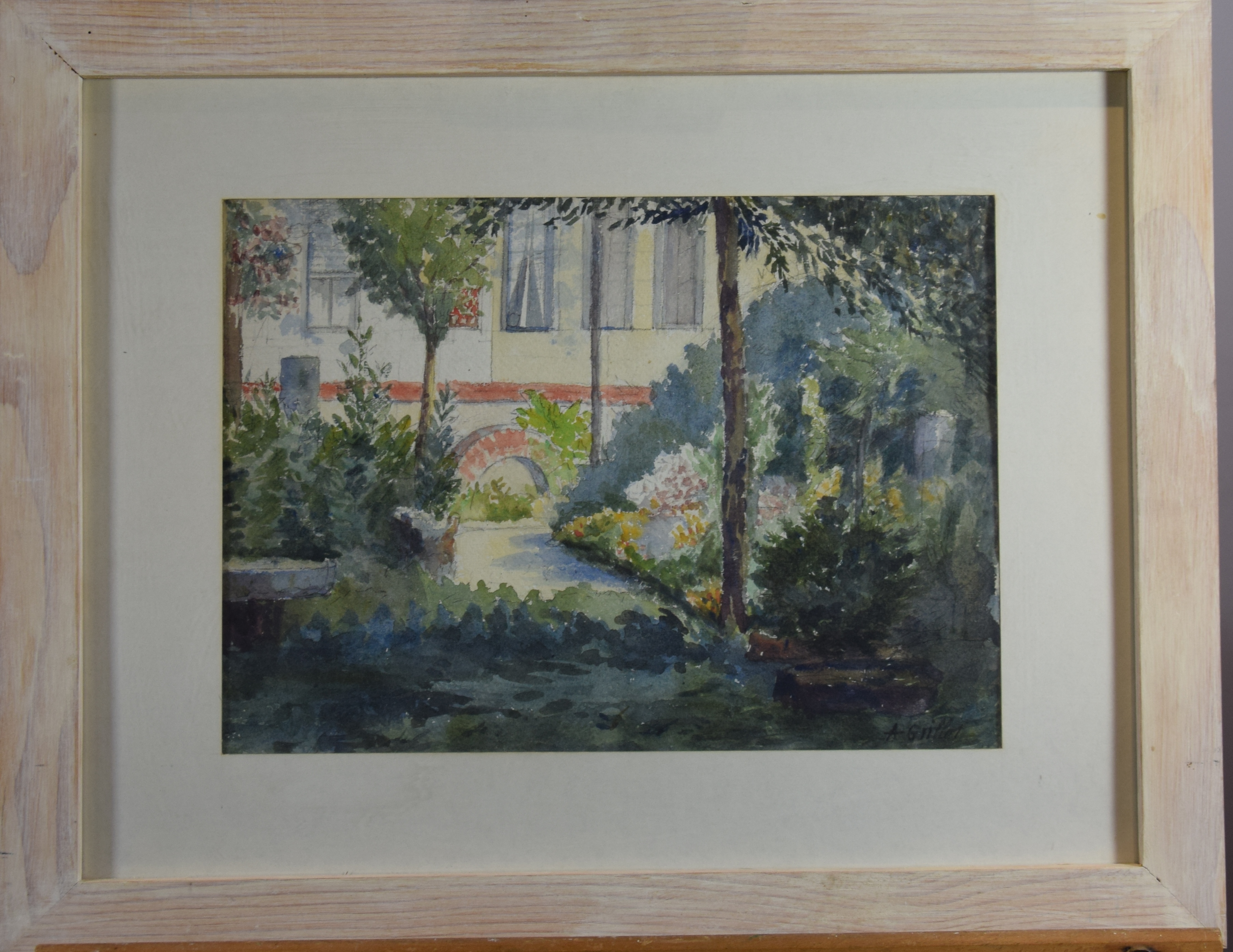 Vue d'un jardin, Alice Grillot, 20e siècle