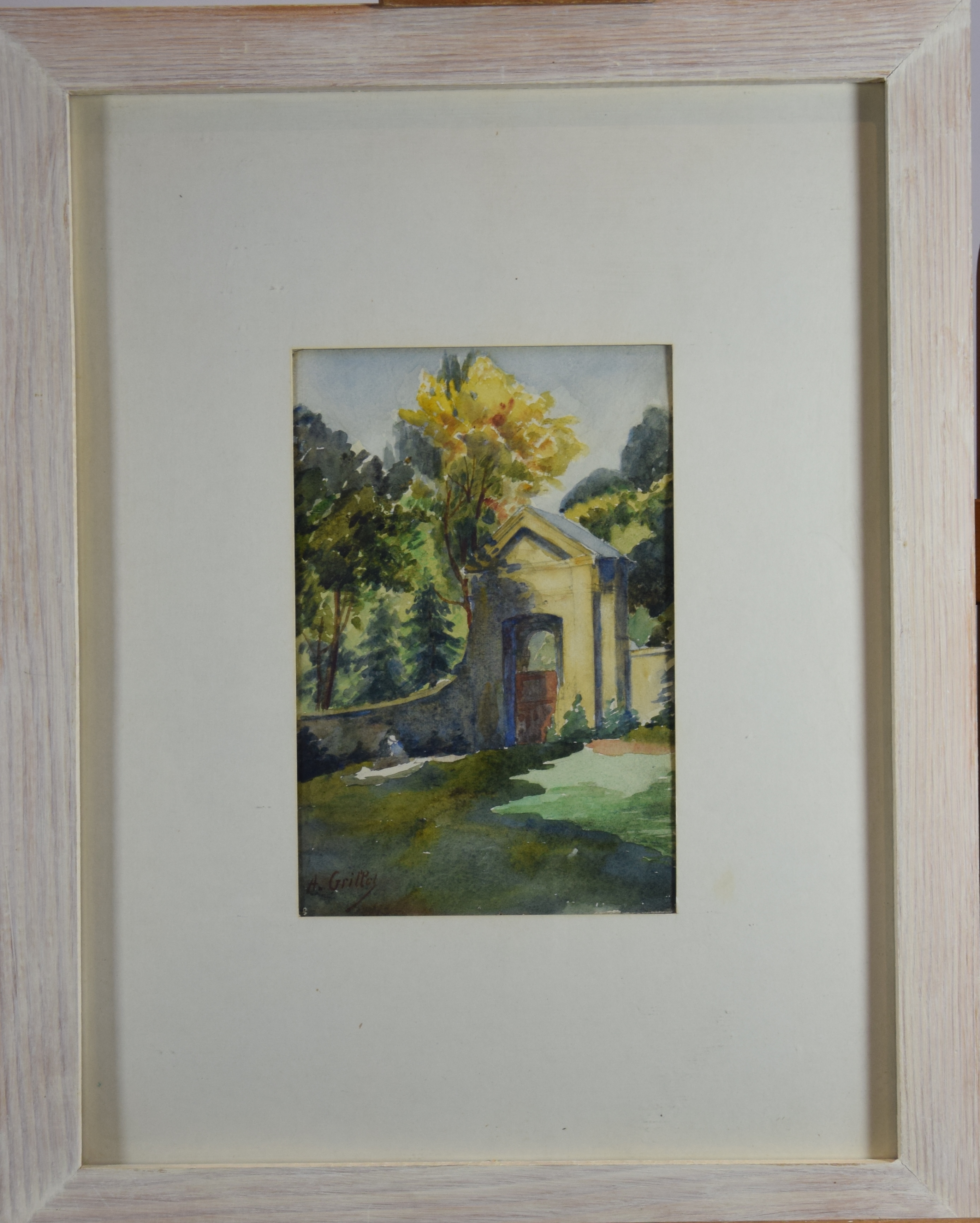 Porte dans un parc, Alice Grillot, 20e siècle