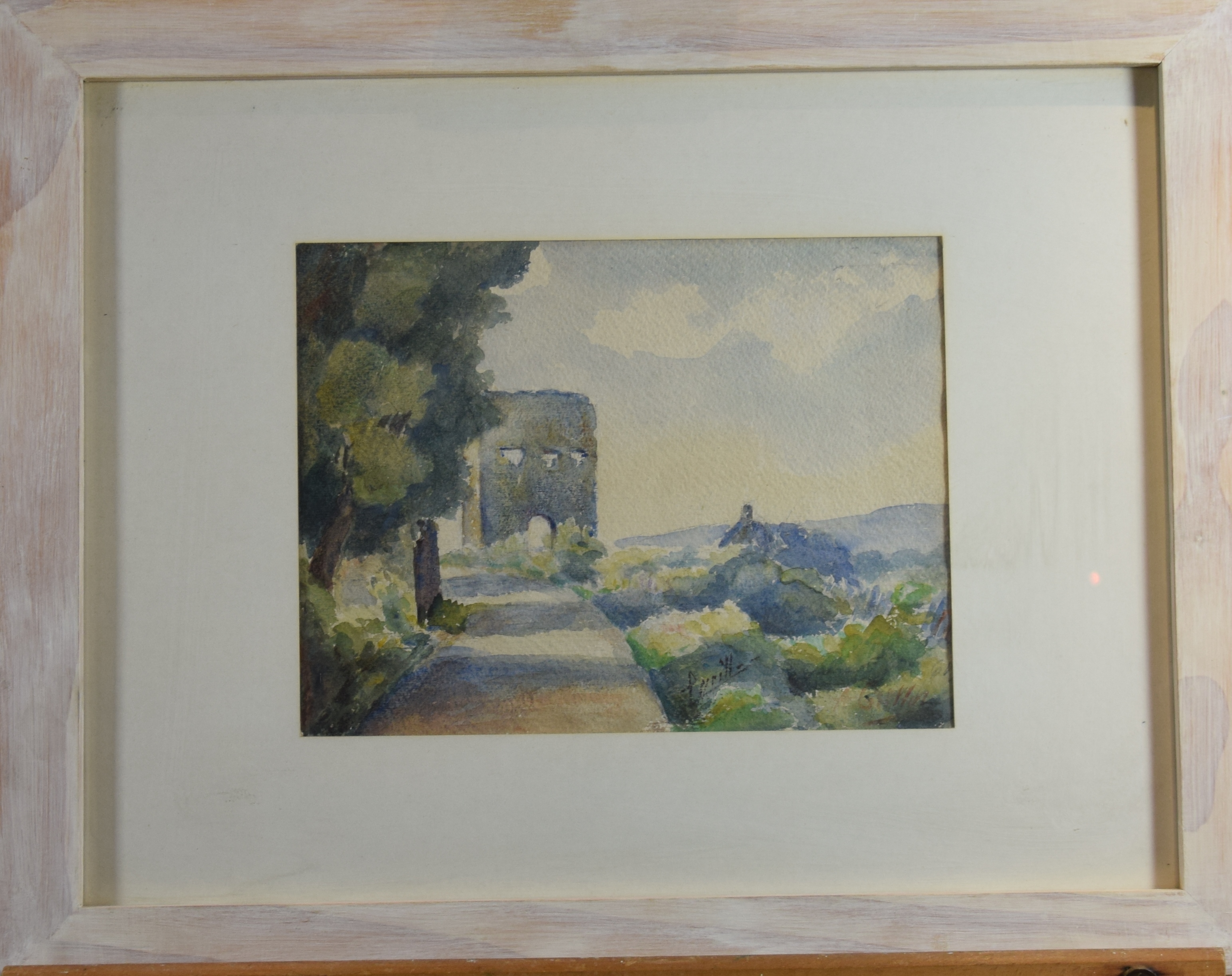 Le temple de Janus à Autun (Face A recto) ; Fermes en Morvan (Face B verso), Alice Grillot, 20e siècle