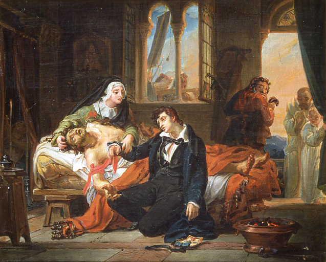 Le dévouement du jeune Mazet, Auguste Jean-Baptiste Vinchon, 1822