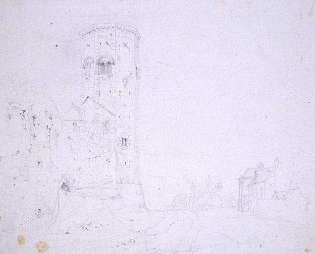 La Tour des Ursulines à Autun, Emile Sagot, 19e siècle