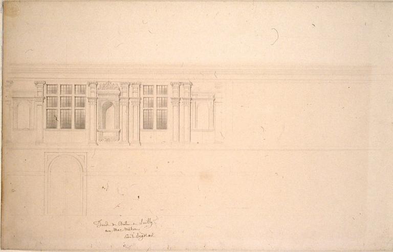 Détail de la façade du château de Sully, Emile Sagot, 19e siècle