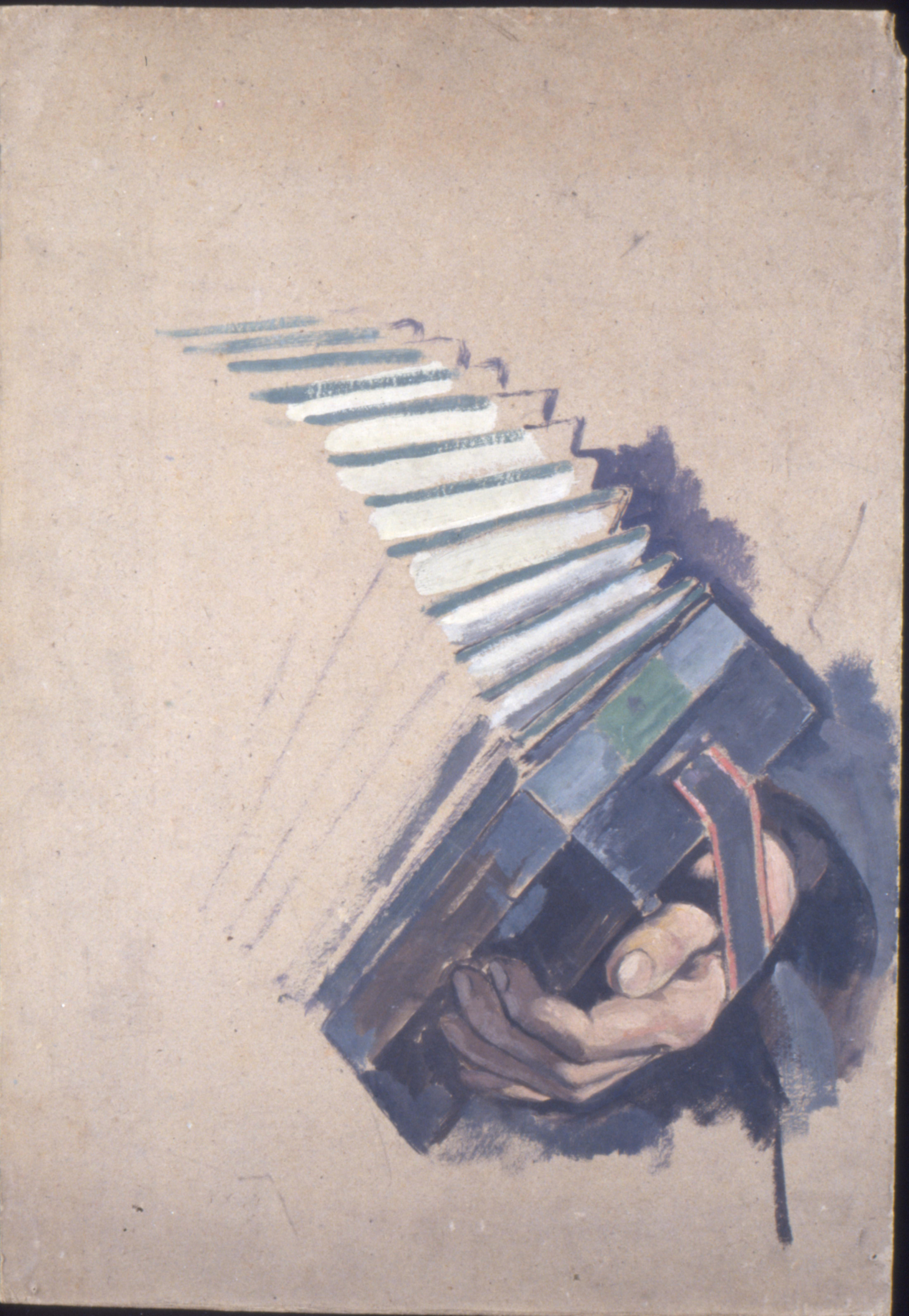 Etude de mains à l'accordéon, Louis Charlot, 1912