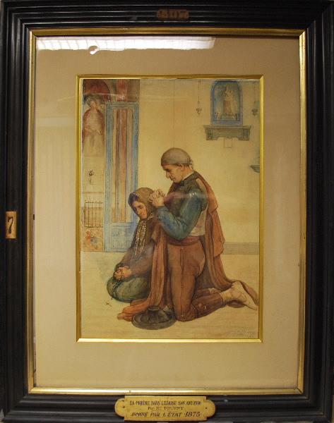 La prière dans l'église San Antonio, Joseph Gabriel Tourny, 1873