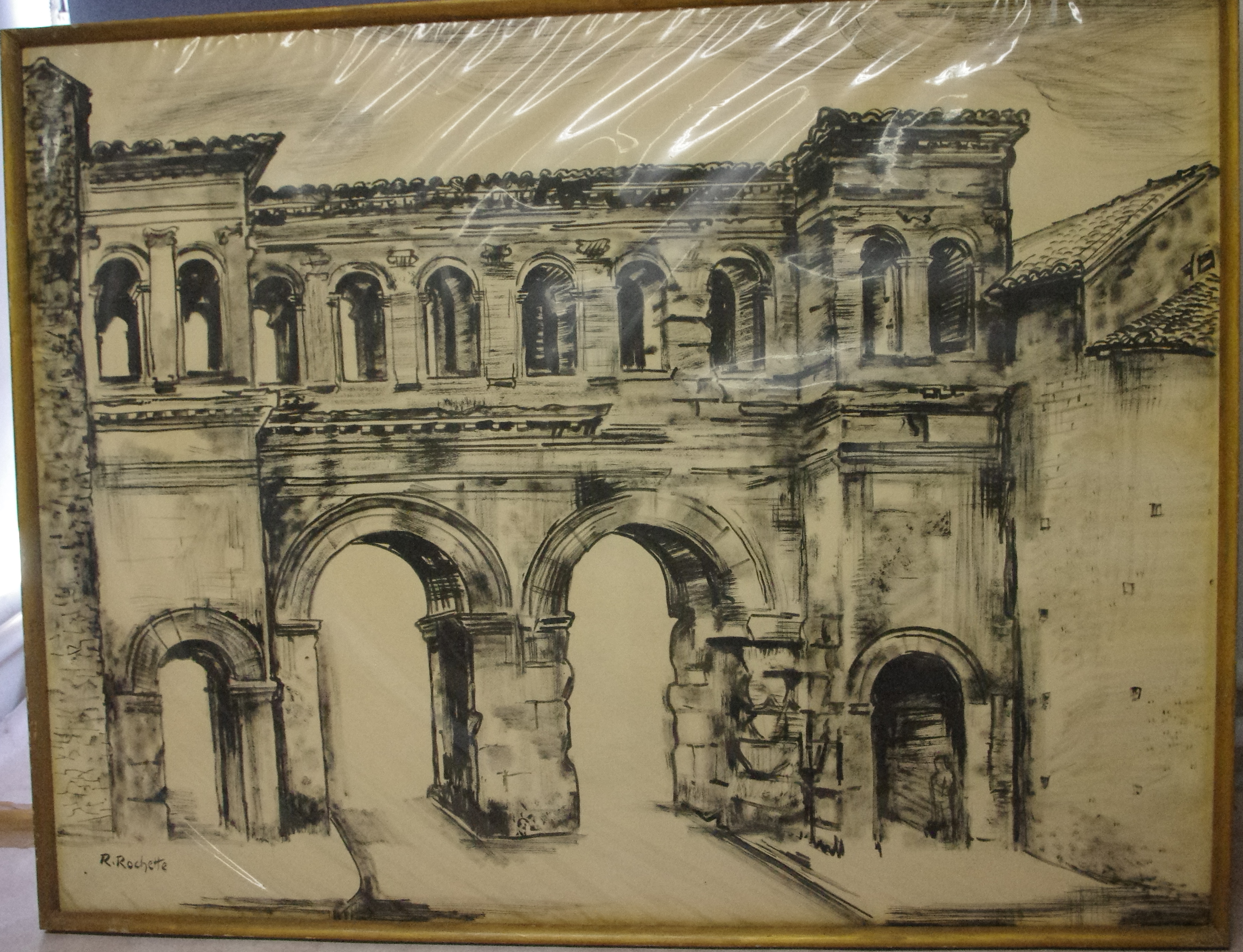 La porte Saint-André à Autun, Raymond Rochette, 20e siècle
