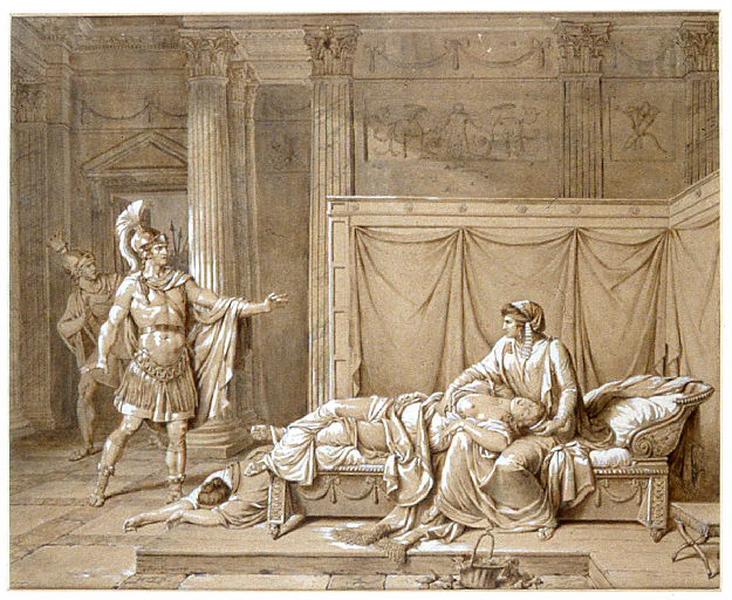 La mort de Cléopâtre, Nicolas André Monsiau, 1791