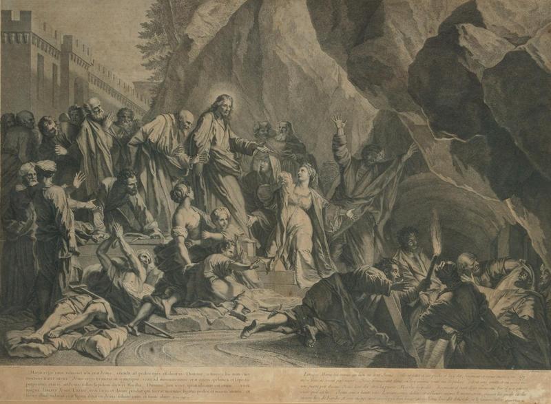 La résurrection de Lazare, Jean Audran, 1ère moitié 18e siècle