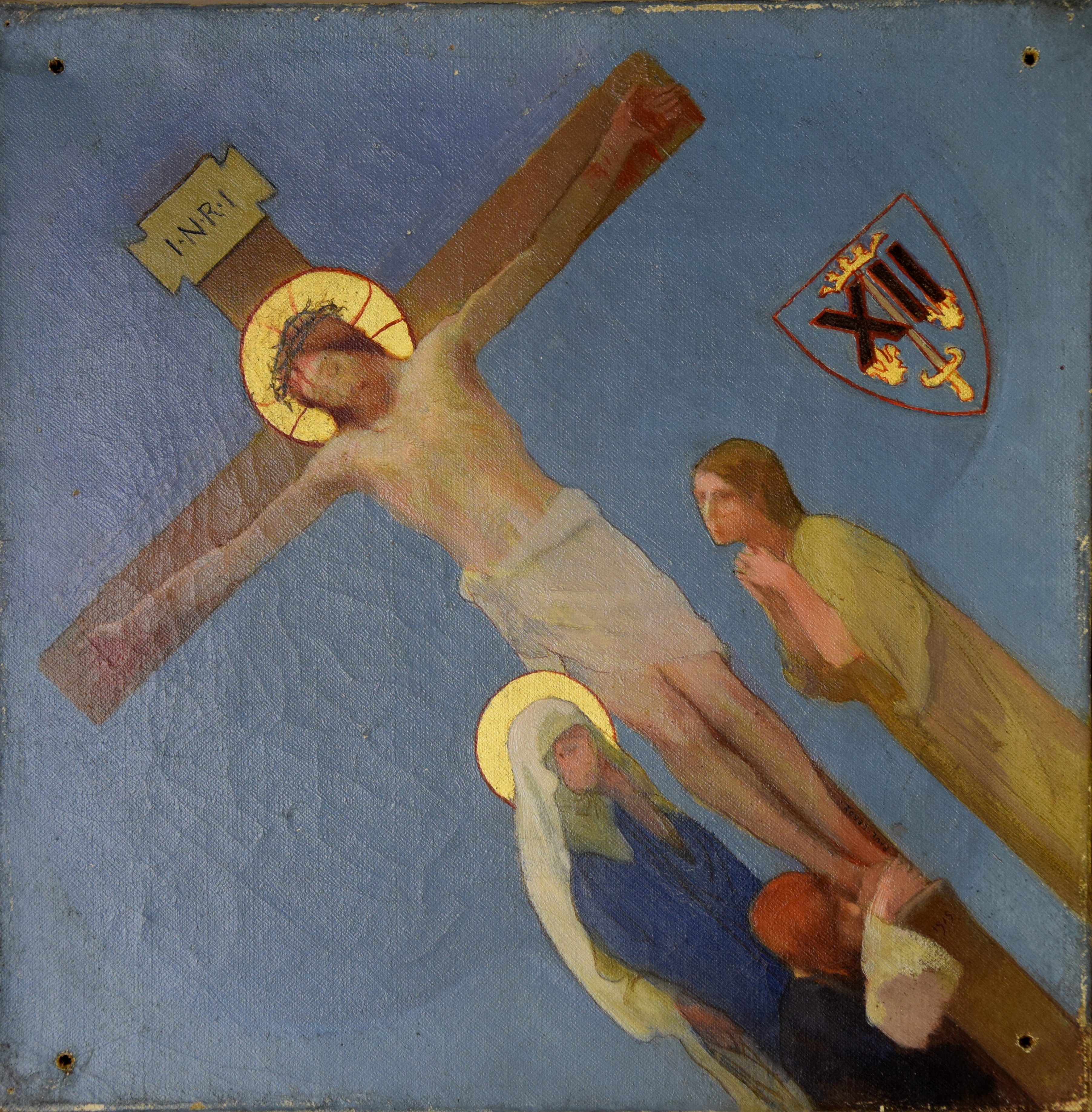 Chemin de croix 12e station : Jésus meurt sur la croix, Paul Alexandre Alfred Leroy, 1915
