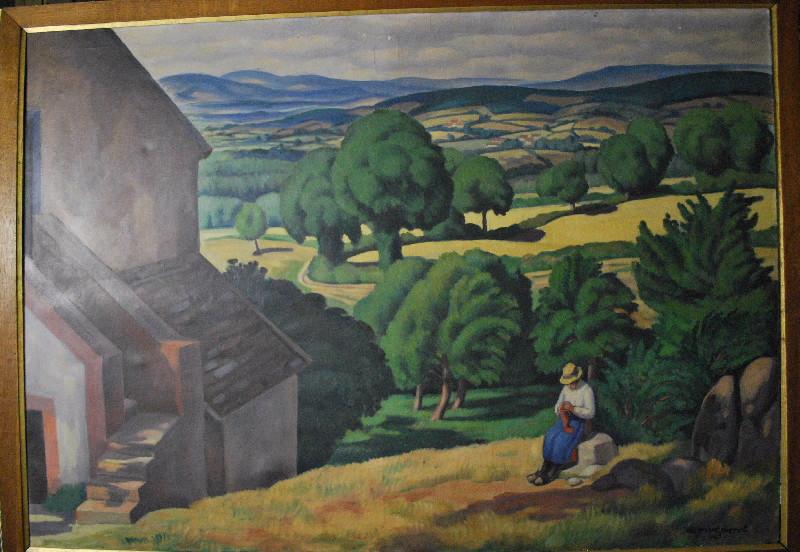 Vue sur la campagne autunoise (des hauteurs de Couhard), Albert Montmerot, 1926