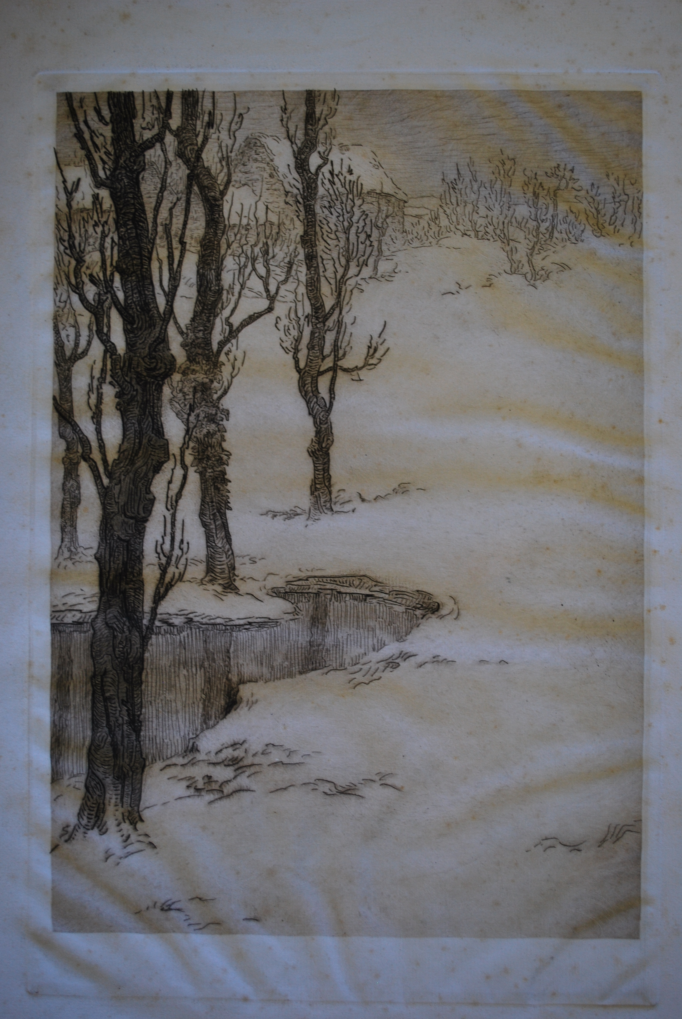 Paysage à la mare, Etienne de Martenne, 4e quart 19e siècle, 1er quart 20e siècle
