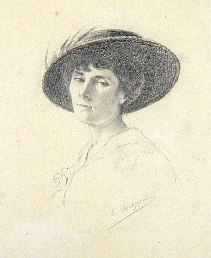 Portrait de femme, Eugène Jacques Georges Bourgeois, 4e quart 19e siècle, 1er quart 20e siècle