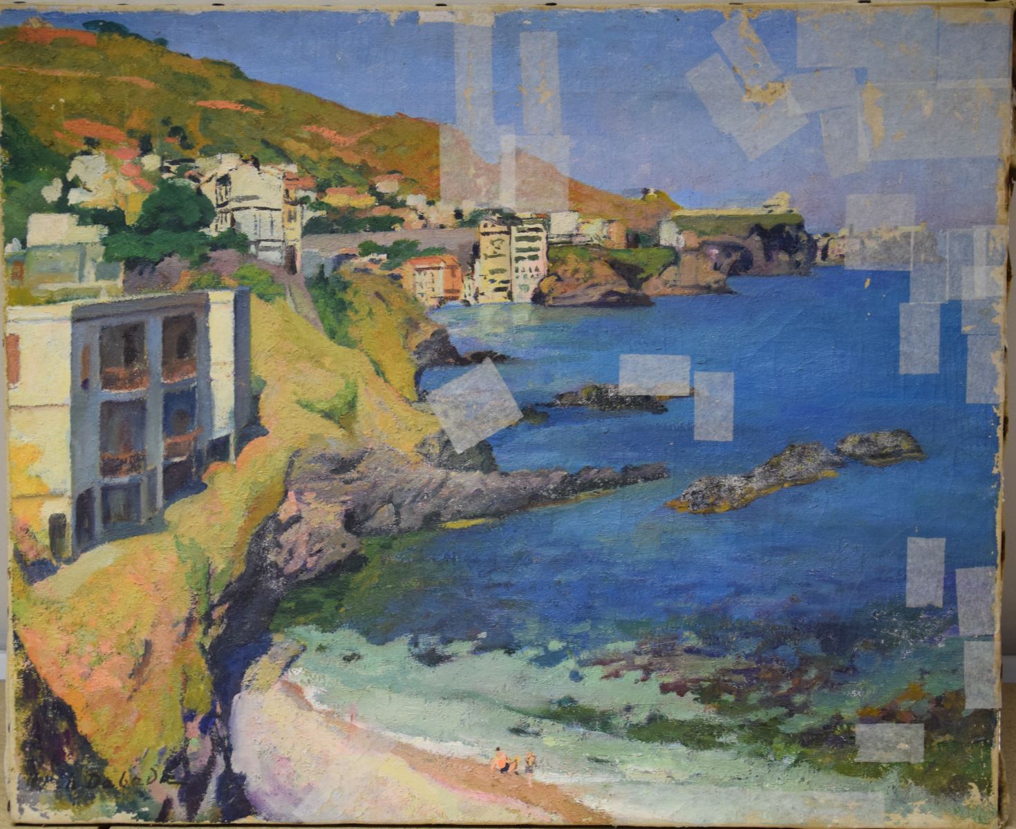 Vue de la côte tunisienne, Henri Dabadie, 1ère moitié 20e siècle