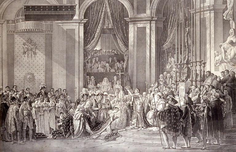 Le sacre de l'empereur Napoléon (et le couronnement de l'impératrice Joséphine en l'église Notre-Dame de Paris le 2 décembre 1804)_0