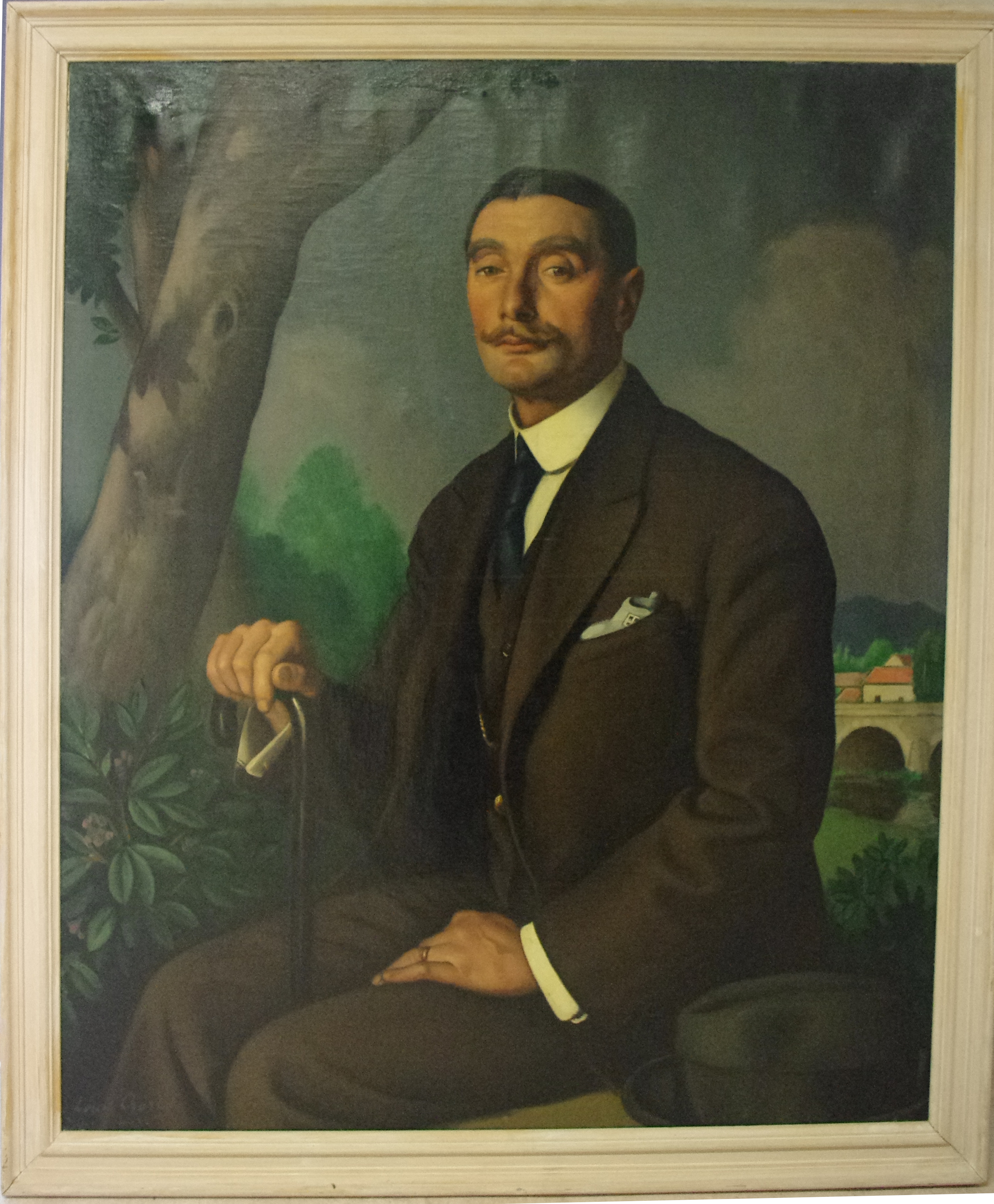 Portrait d'homme à la canne, Louis Charlot, 1922