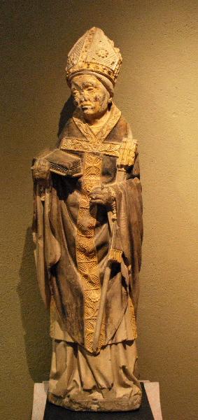 Saint Lazare en évêque, Antoine Le Moiturier, 1481