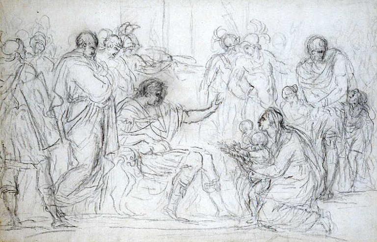 Eponine et Sabinus devant Vespasien_0