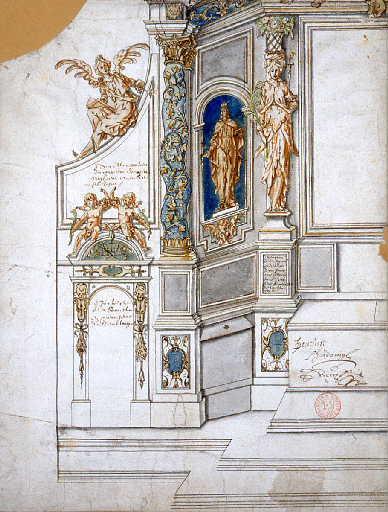Projet pour le retable de la chapelle des Ursulines d'Autun_0