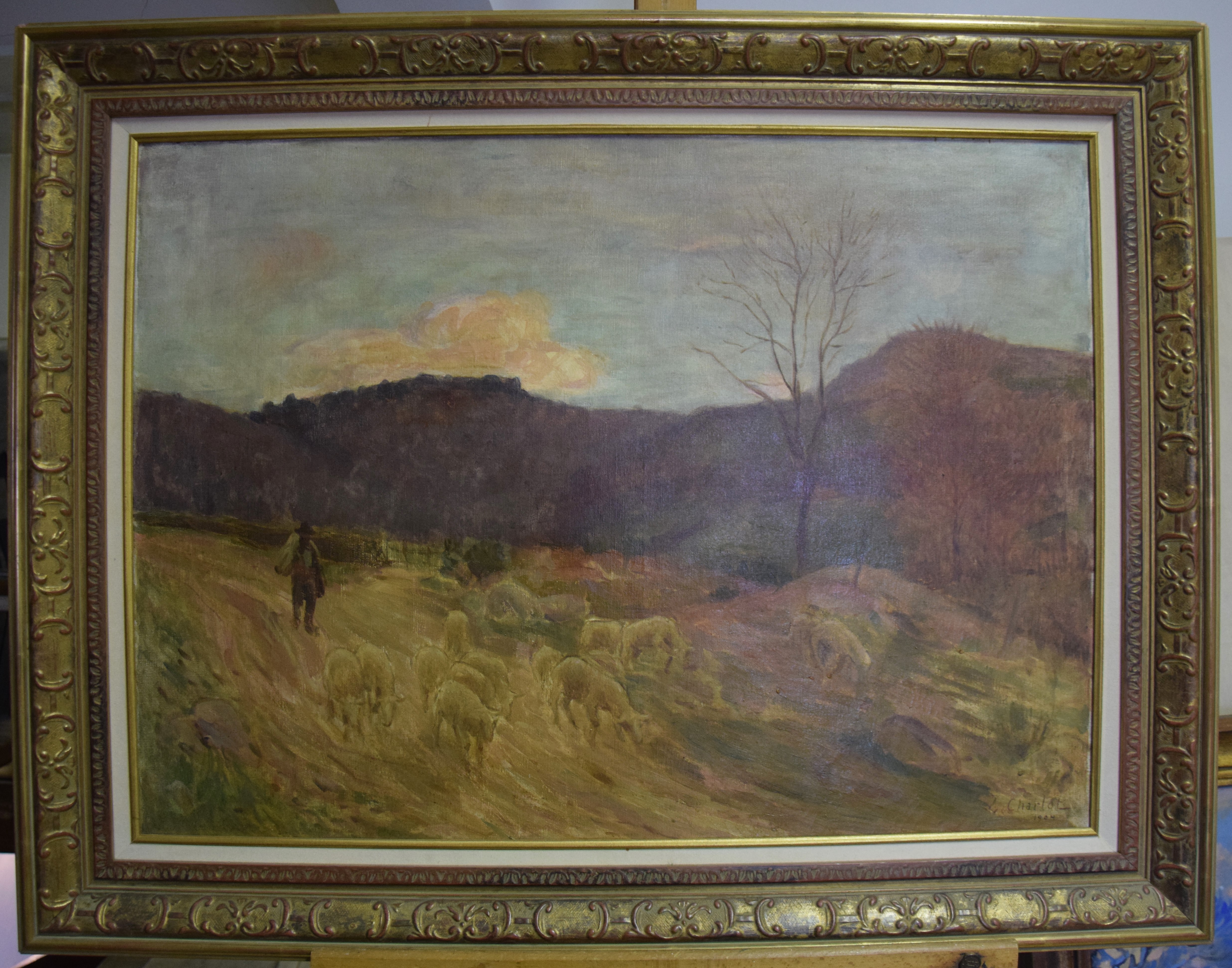 Berger et ses moutons, Louis Charlot, 1904