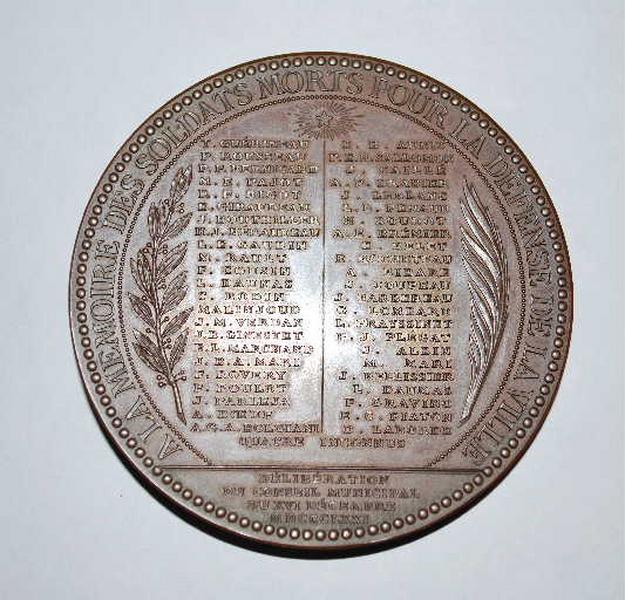 Médaille : Les Allemands attaquent Autun_1