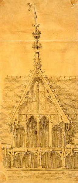 Vue de l'une des lucarnes de l'Hôtel-Dieu de Beaune_0