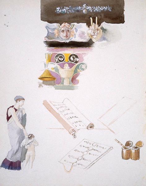 Etude de sujets antiques, Paul Alexandre Alfred Leroy, 1883