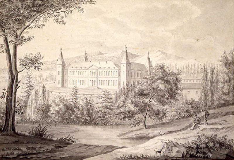 Vue du château de Sully, 19e siècle