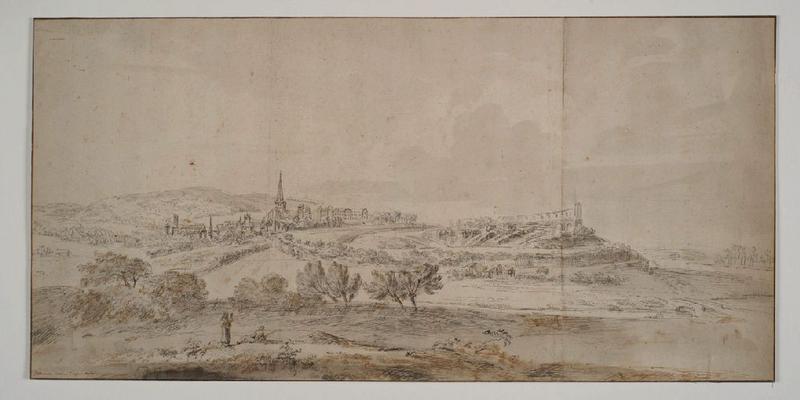 Vue d'Autun, Jean-Baptiste Lallemand, 18e siècle