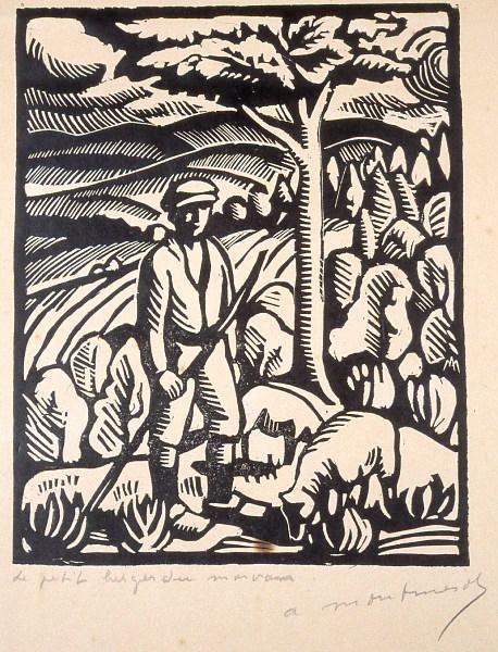Le petit berger du Morvan, Albert Montmerot, 1ère moitié 20e siècle