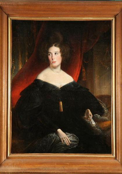 Portrait de Maria Malibran, cantatrice, Jean-Baptiste Guignet, 19e siècle