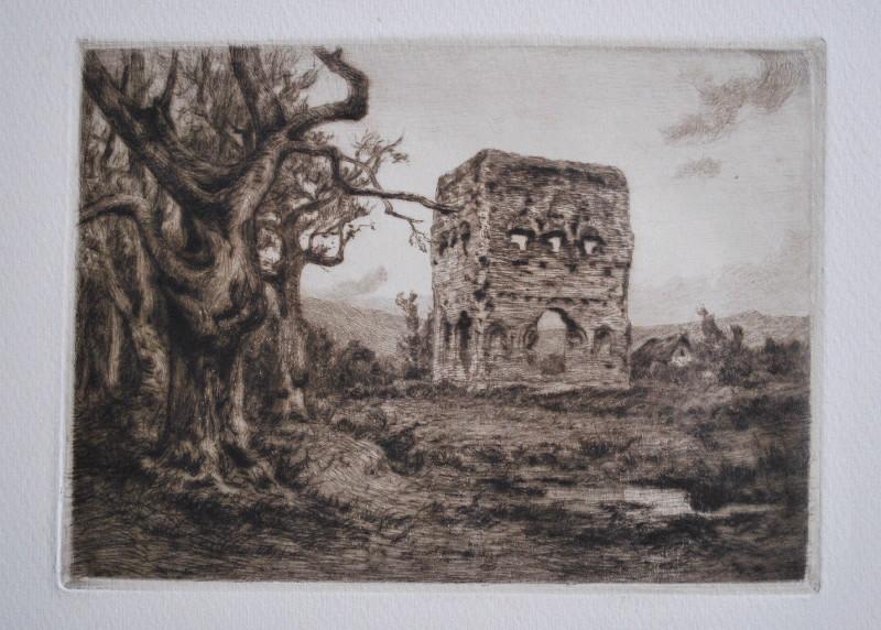 Le temple de Janus à Autun, Etienne de Martenne, 4e quart 19e siècle, 1er quart 20e siècle