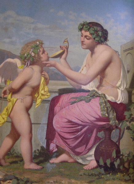 L'Amour nourri par la Muse, Jacques Victor Eugène Froment-Delormel, 19e siècle