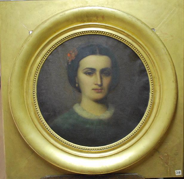 Portrait de jeune femme, Charles Philibert Mariller