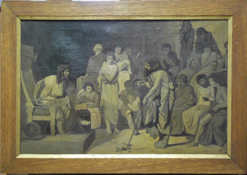 Diogène et le coq, Charles Philibert Mariller