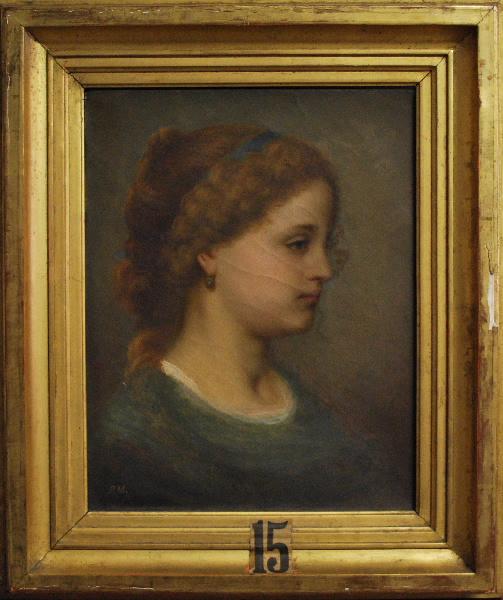 Portrait de jeune fille, Charles Philibert Mariller