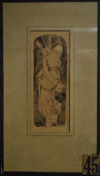 Etude : Hiver, Alfred Thompson Gobert, 19e siècle