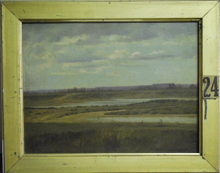 La plaine traversée par un cours d'eau, Charles Philibert Mariller