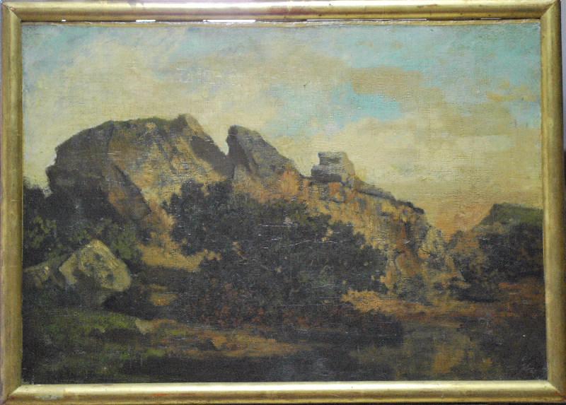 Paysage à Celles-en-Morvan, Jean-Baptiste Guignet, 19e siècle