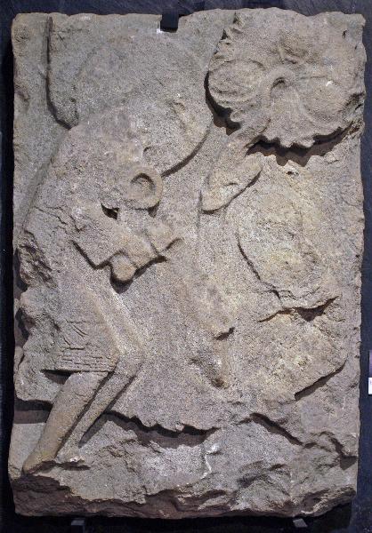 Saint Martin partageant son manteau, Gislebertus, 1140