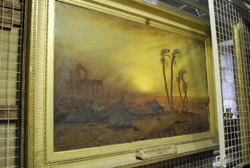 Le Simoun - ruines de Palmyre, Charles Théodore Frere, 19e siècle
