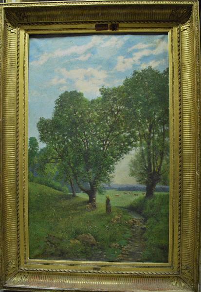 Ruisseau sous les châtaigniers, Jean Desbrosses, 1904