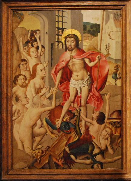 La descente du Christ aux limbes de l'Enfer (recto) ; Héraclius rapportant la vraie croix à Jérusalem (verso)_0