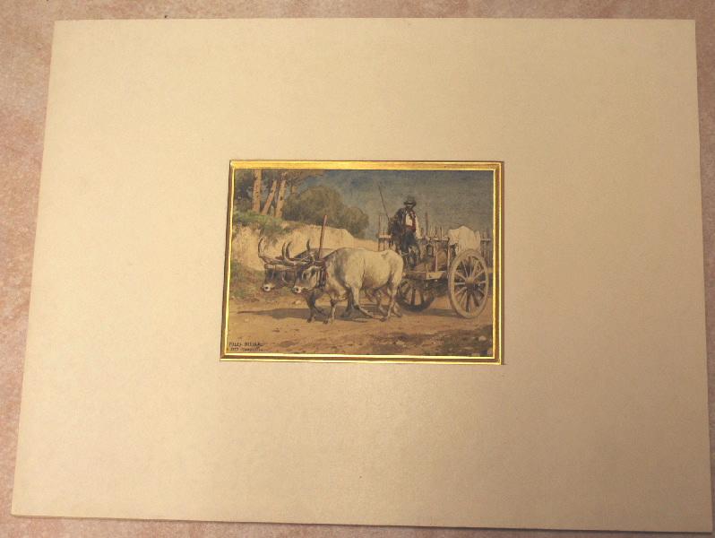 Attelage de boeufs, Jules Didier, 19e siècle