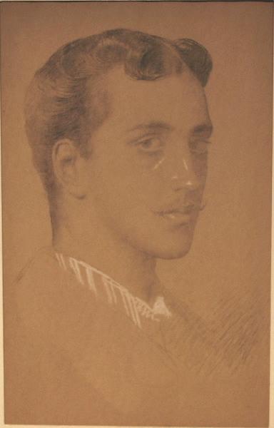 Autoportrait ; Portrait d'un jeune homme, Eugène Emmanuel Pineu-Duval