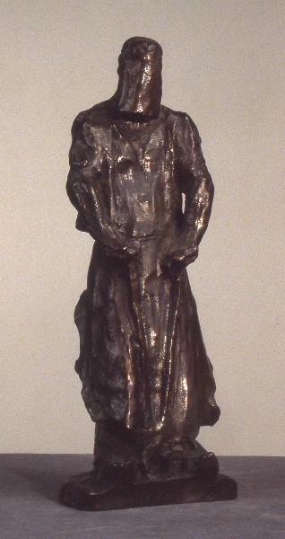 Puddleur à la tenaille avec masque et tablier ; Soudeur, Aimé Jules Dalou, 1889,1898,1910