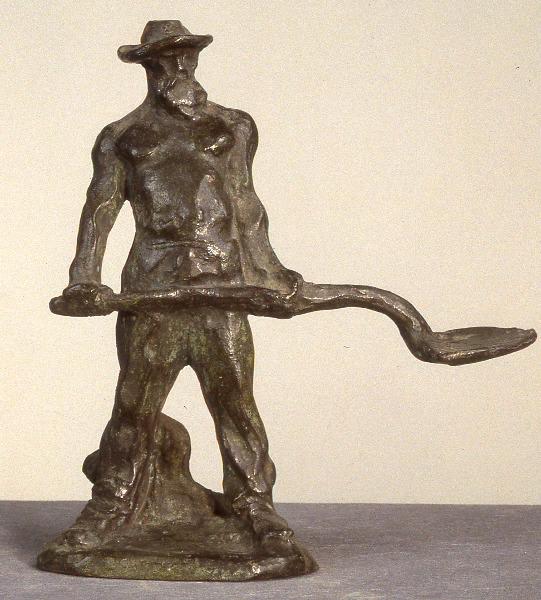 Le terrassier ; L'homme à la pelle, Aimé Jules Dalou, 1889,1898,1910