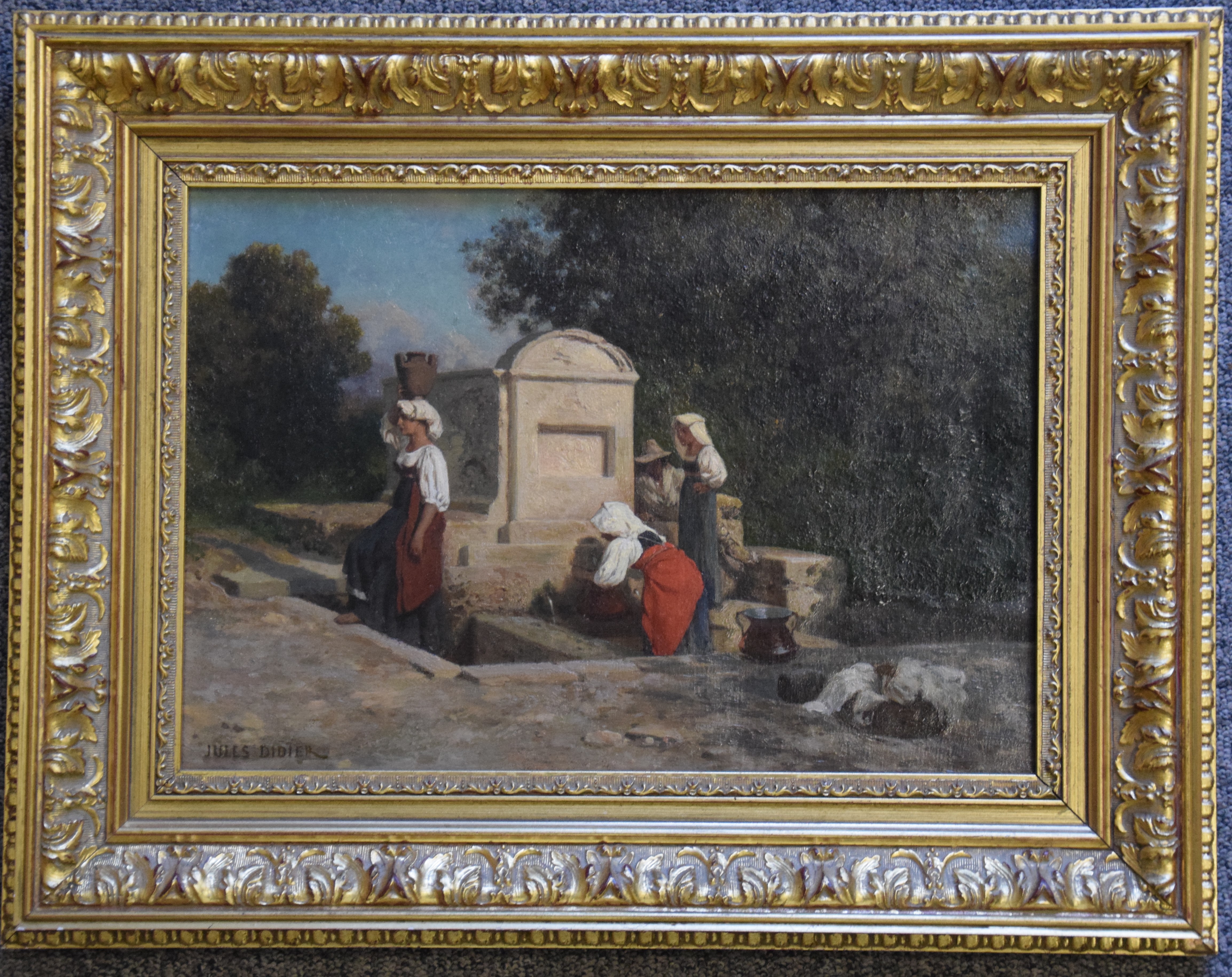 Femmes de Terracine ; Femmes au lavoir (autre titre) ; Laveuses italiennes à la fontaine (autre titre), Jules Didier, 1859