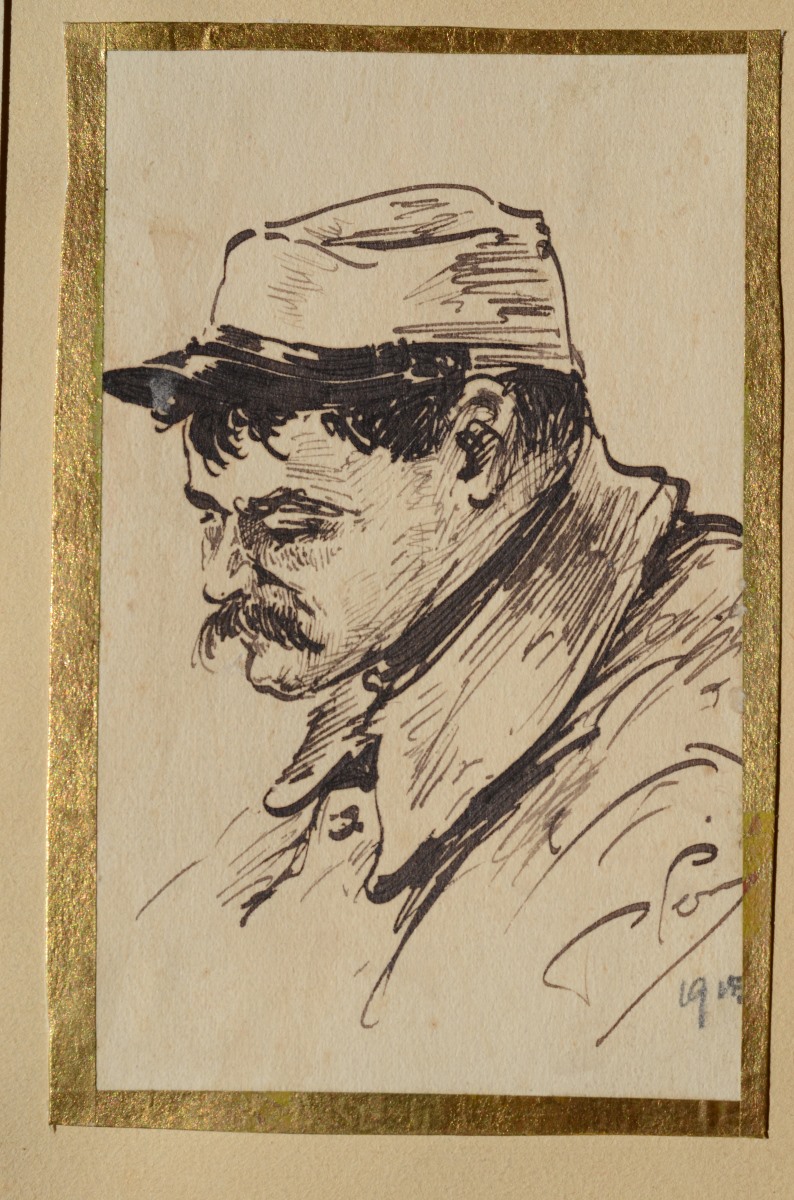 Album de dessins, Pierre Perrin, 1ère moitié 20e siècle