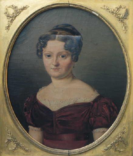 Portrait de femme, Pierre Victor Olagnon, 19e siècle