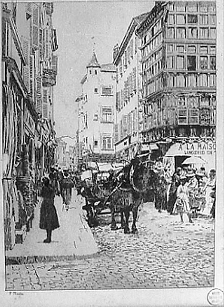 La rue Dombey et la Maison de Bois, Paul Martin, 1893